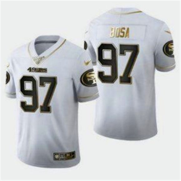 49ers white and gold jersey